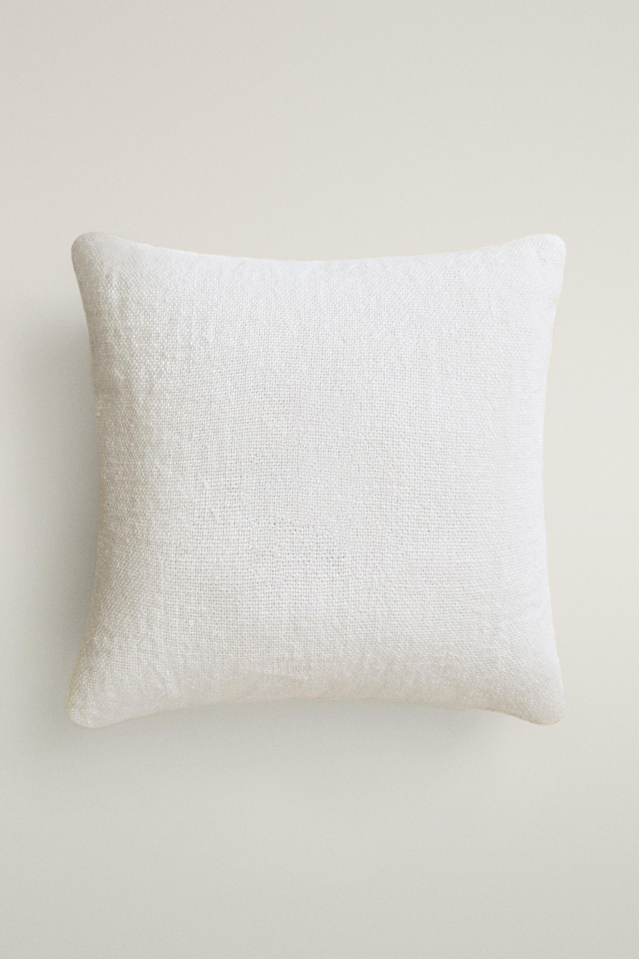 LETTER B EMBROIDERED LINEN CUSHION